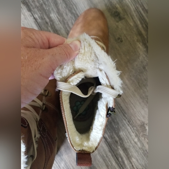 Spring Step Micah Heeled Faux Fur Ankle Boots - Picture 7 of 9